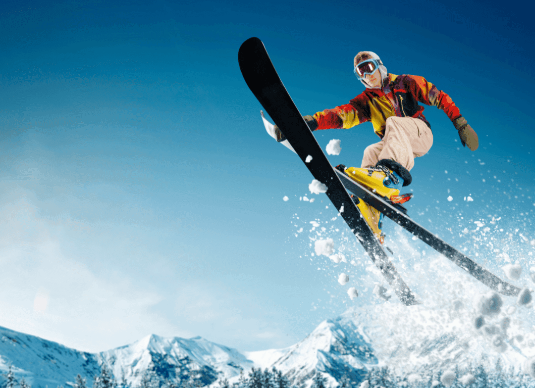 skiing captions and quotes
