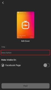 Can you post affiliate links on IGTV - where