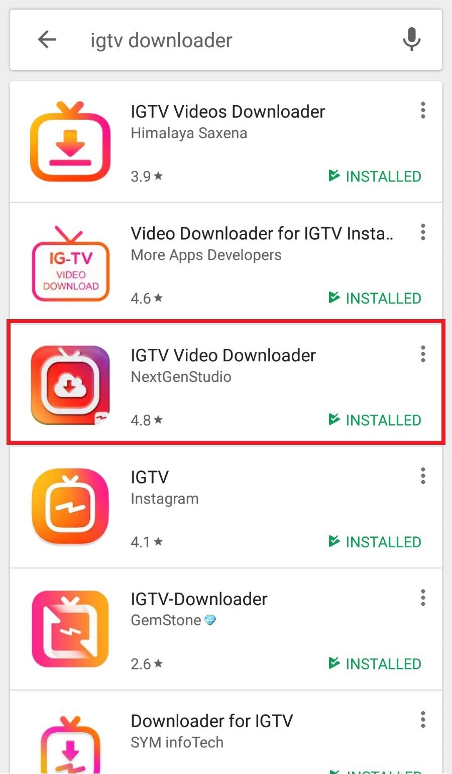 How to download videos from IGTV