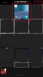 How to upload a landscape video to IGTV- step 2