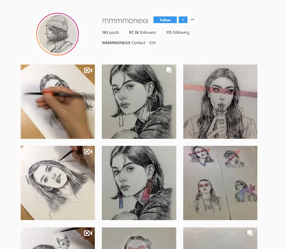 art account example