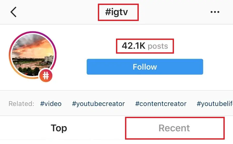 igtv hashtags limit 7