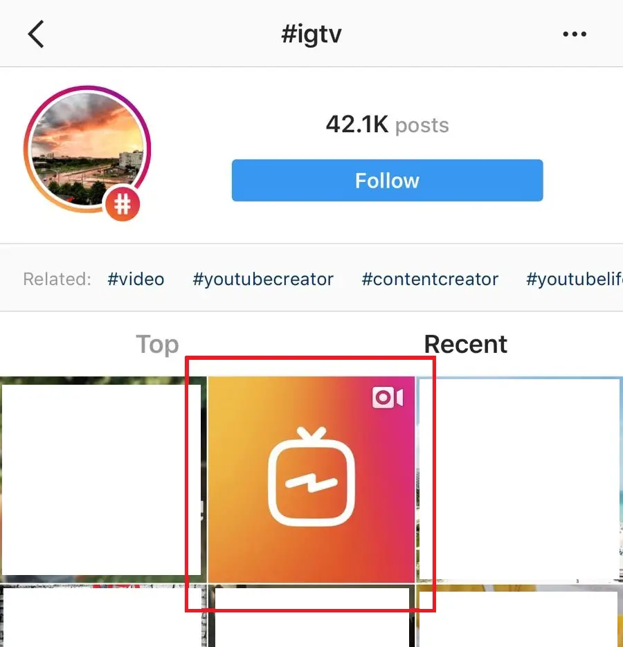 igtv hashtags limit 8