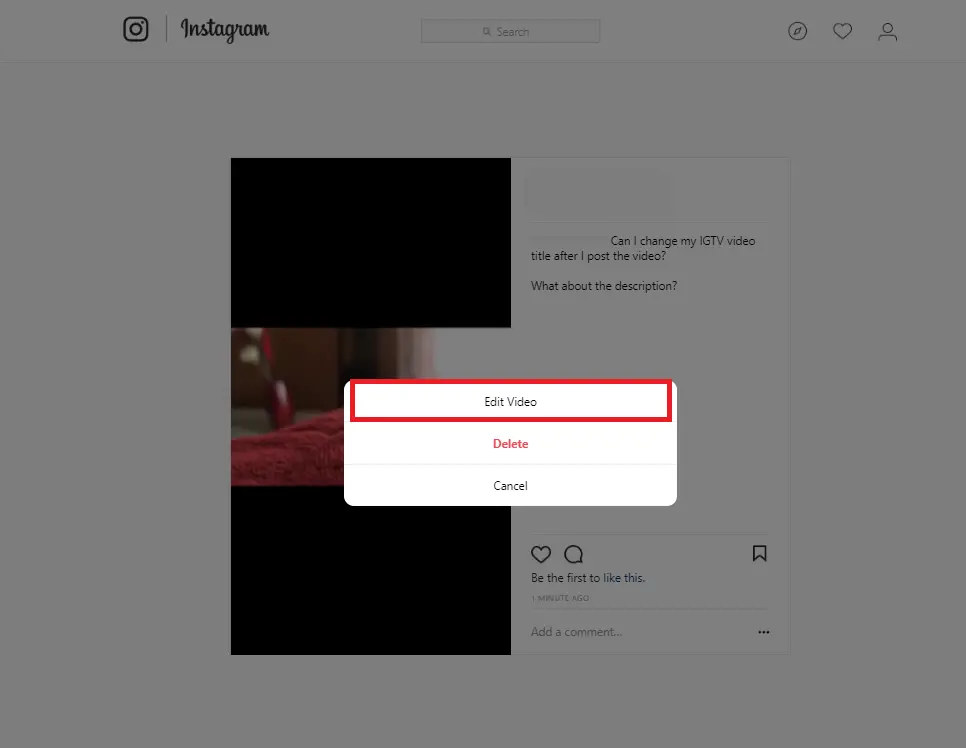 How to edit your IGTV video title and description after posting 8