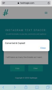 How to create line breaks in your Instagram captions 