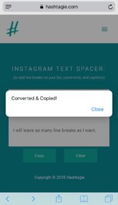 How to create line breaks in your Instagram captions 