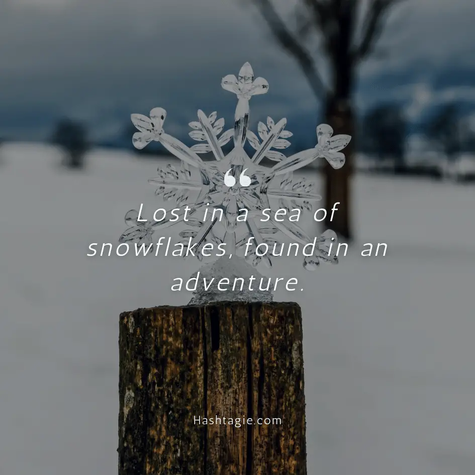 Adventure Instagram captions during winter example image