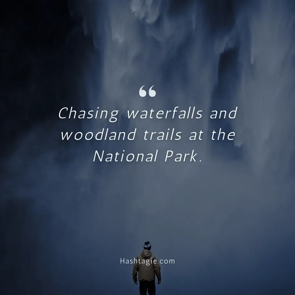 Adventure Instagram captions for national park visits example image