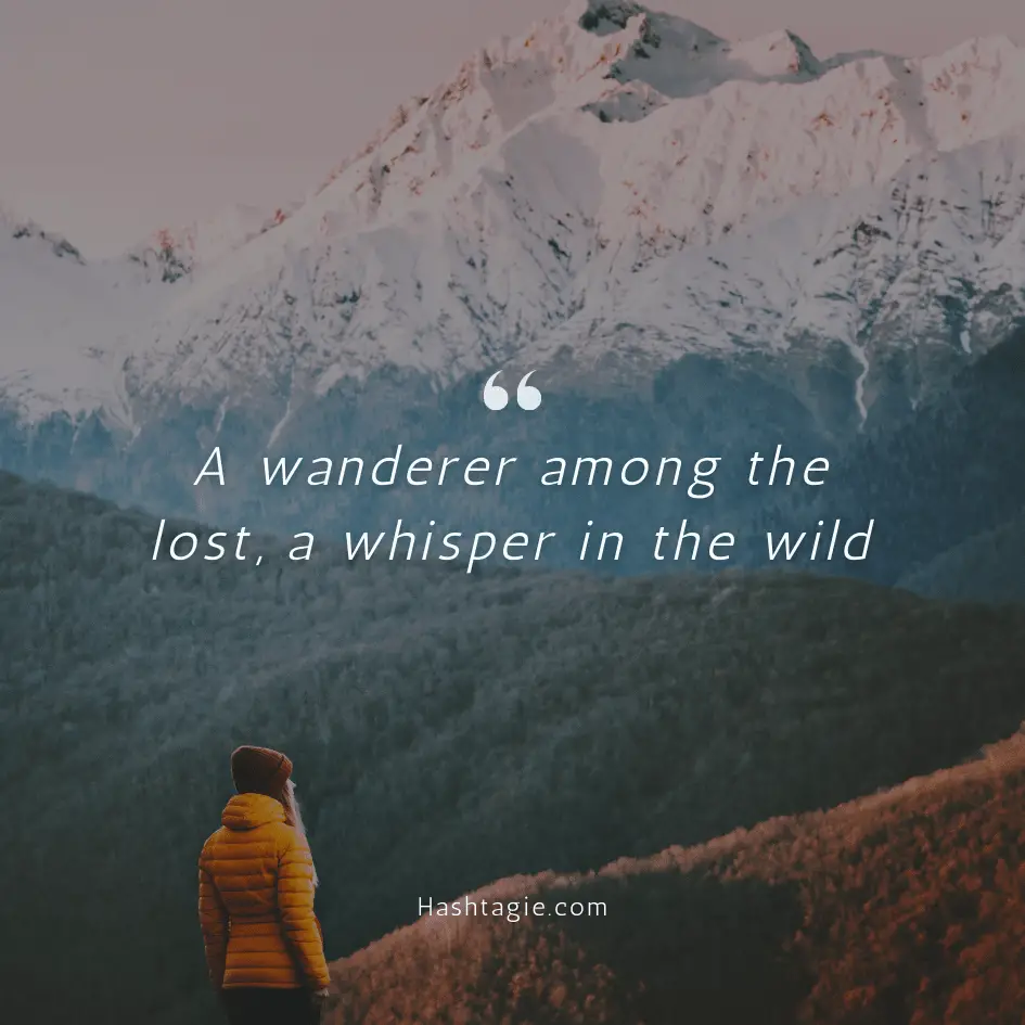 Adventure Instagram captions for solo travellers example image