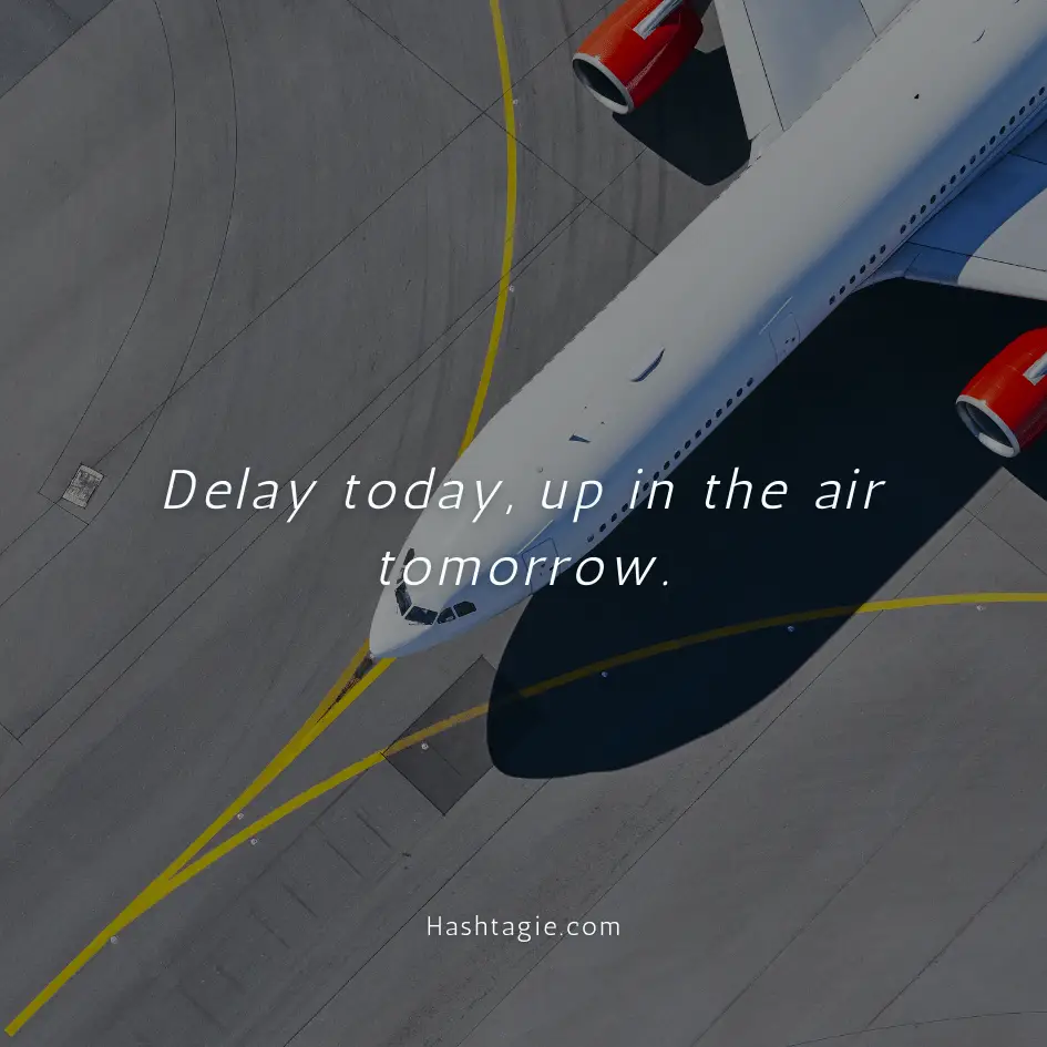Airport captions for flight delays example image
