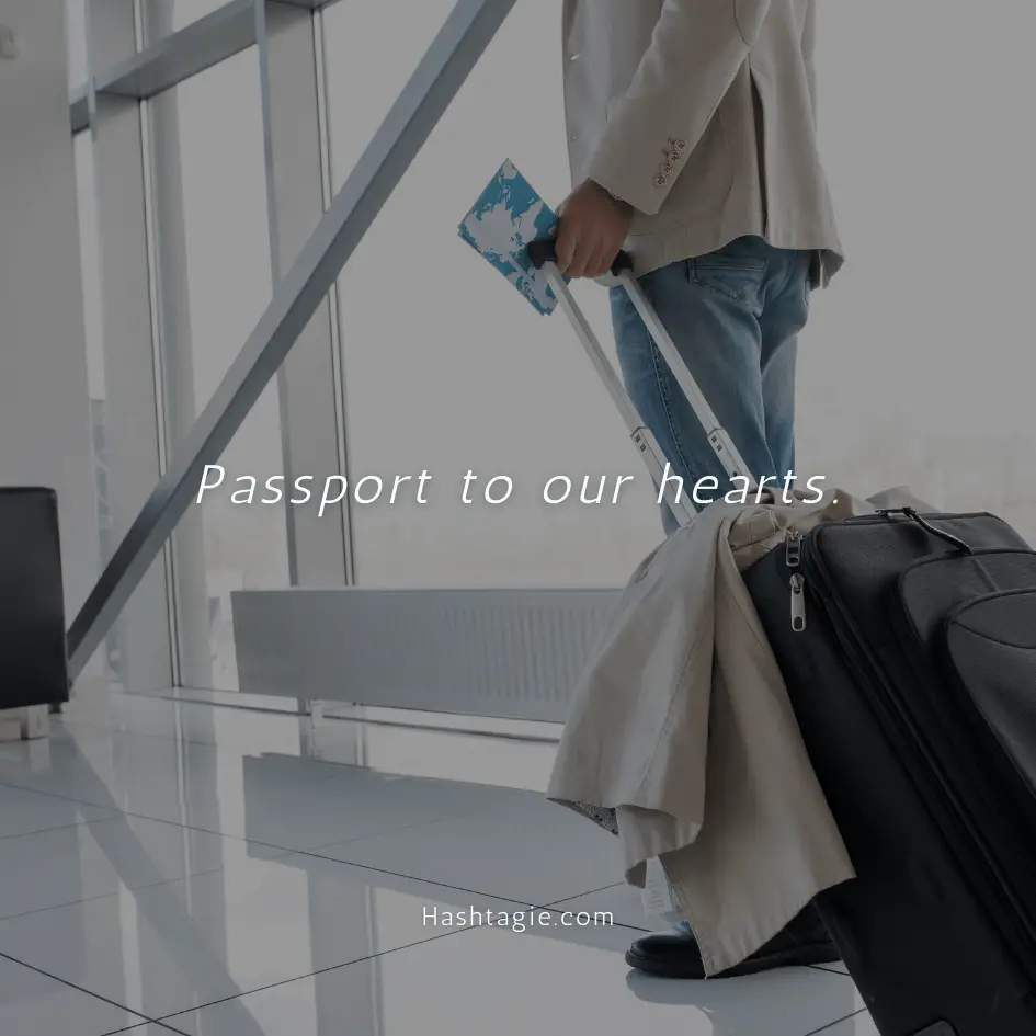 Airport captions for romantic getaways  example image