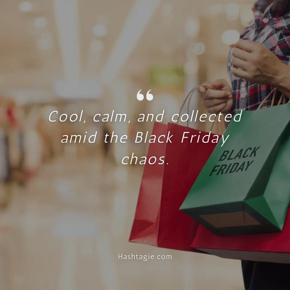 Black Friday shopping captions example image