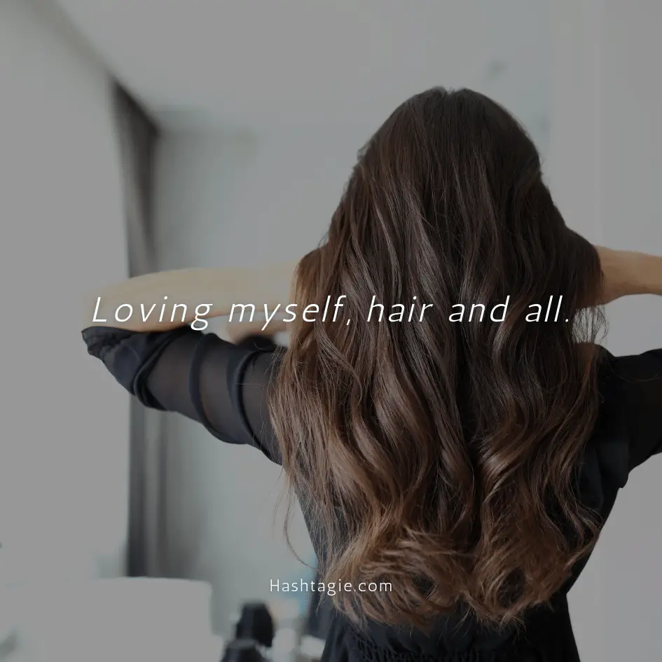 Body positive captions for celebrating body hair example image