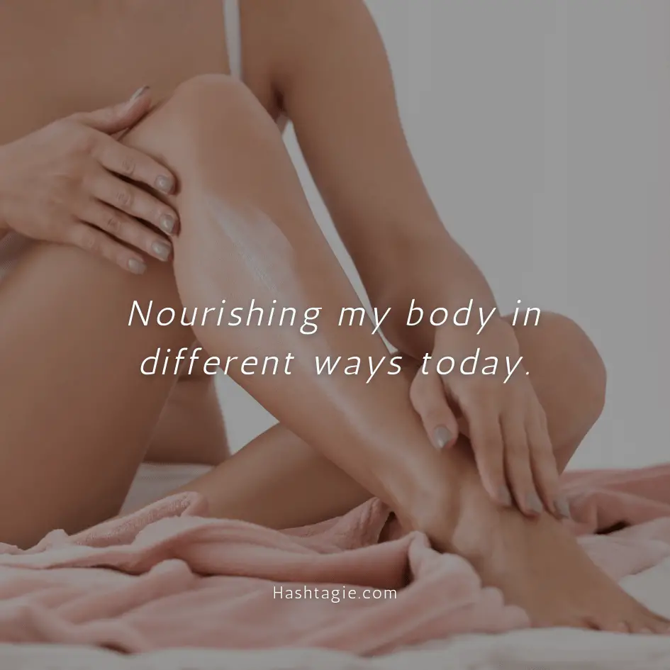 Body positive captions for days off from the gym example image