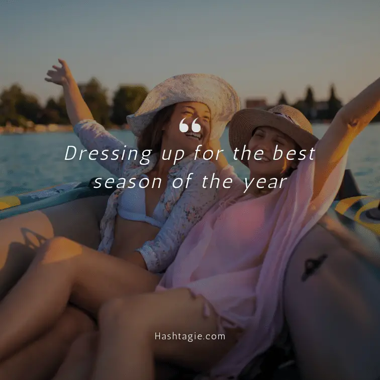 Captions for summer fashion example image