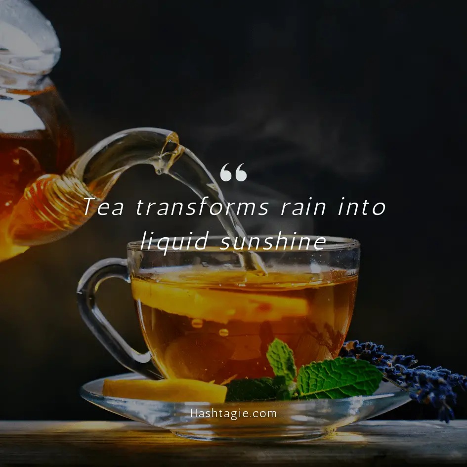 Coffee and tea captions example image