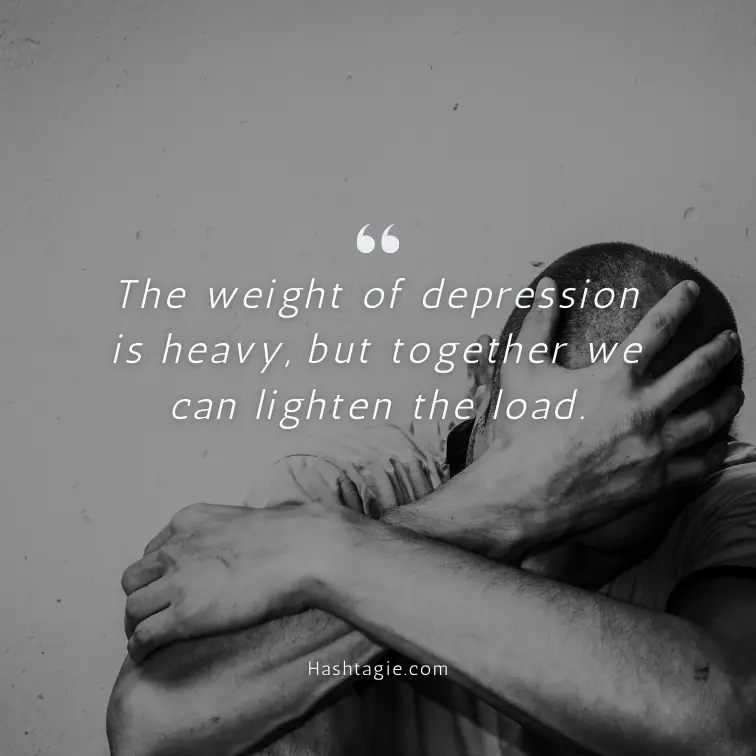 Depression Awareness Captions example image