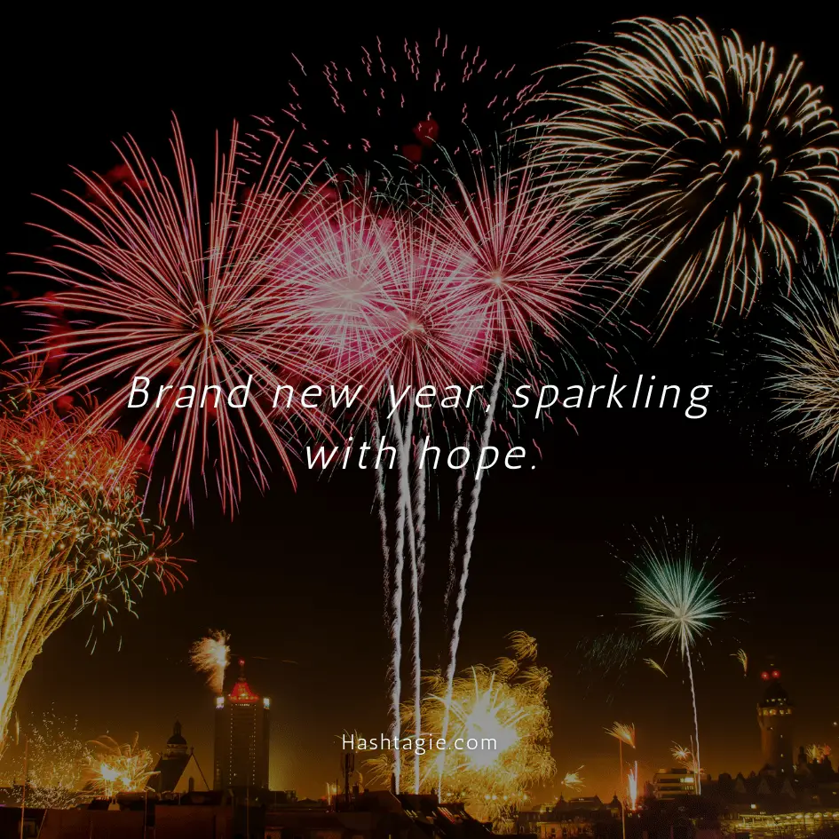 Hope captions for new year example image