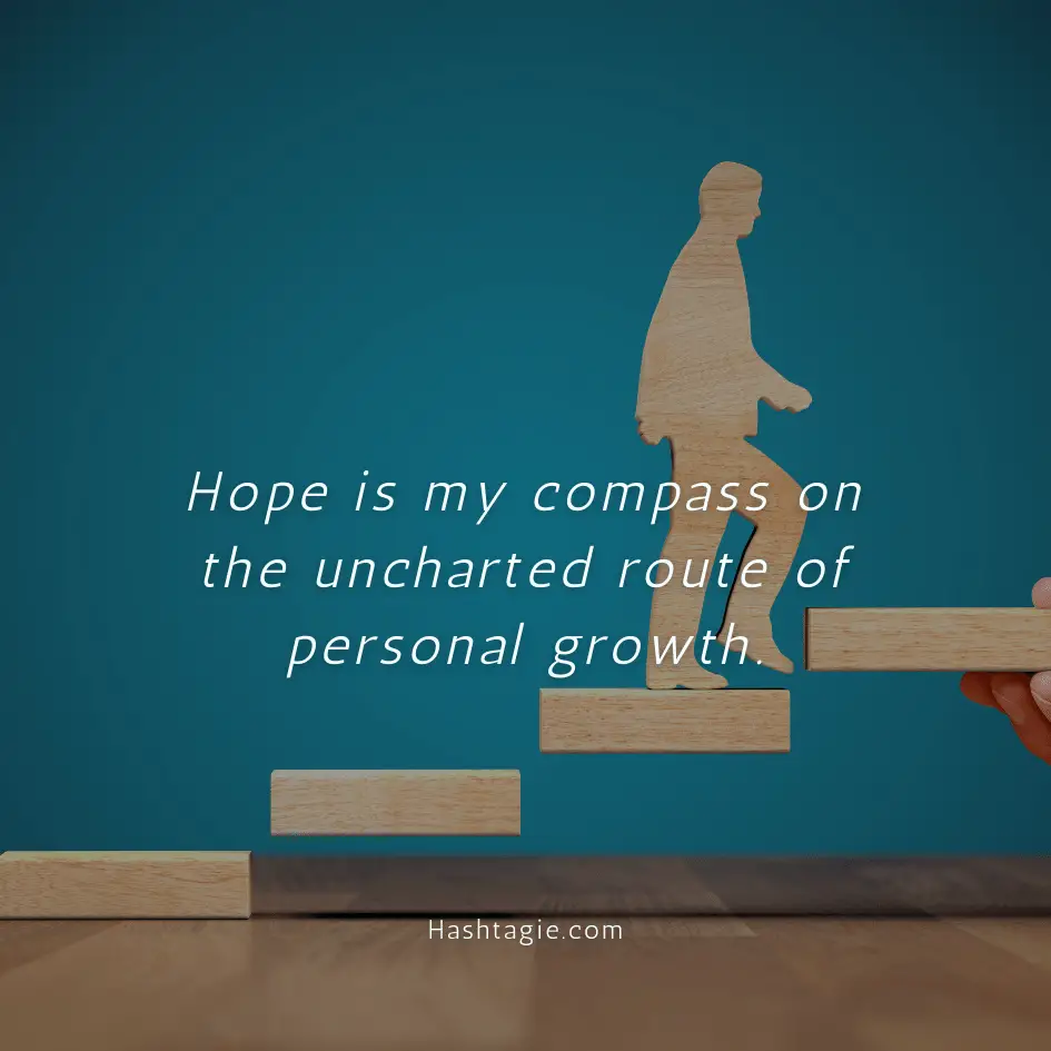 Hope captions for personal growth example image