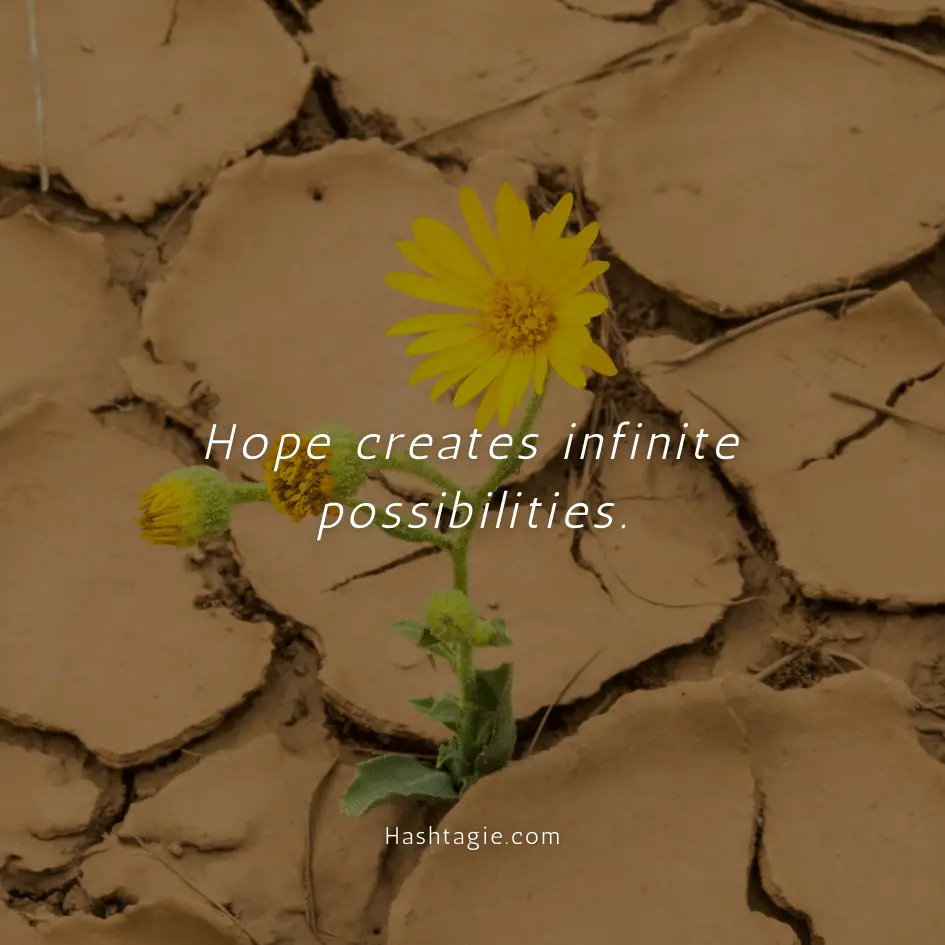 Hope captions for positivity  example image