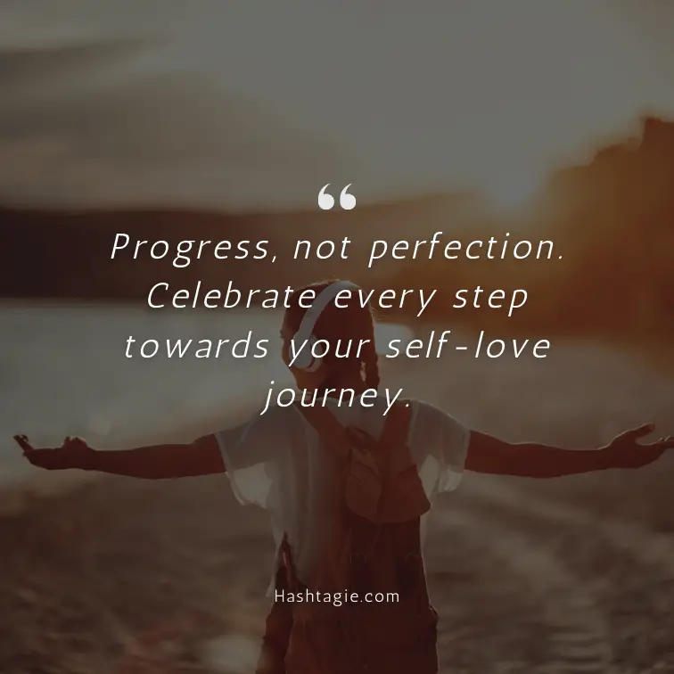 Inspiring self-love captions for personal growth  example image