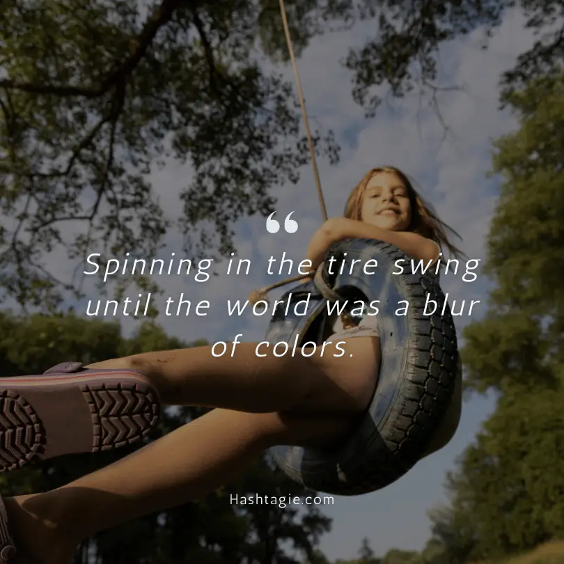 Instagram captions about childhood memories example image