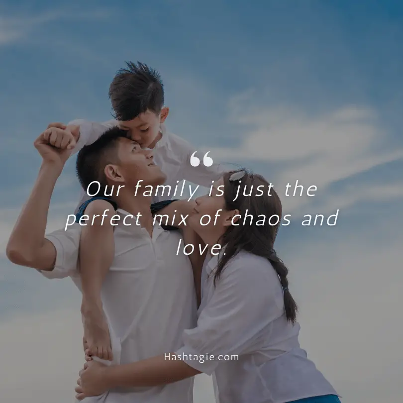 Instagram captions about family life example image