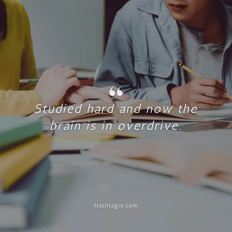 Instagram captions about student life example image