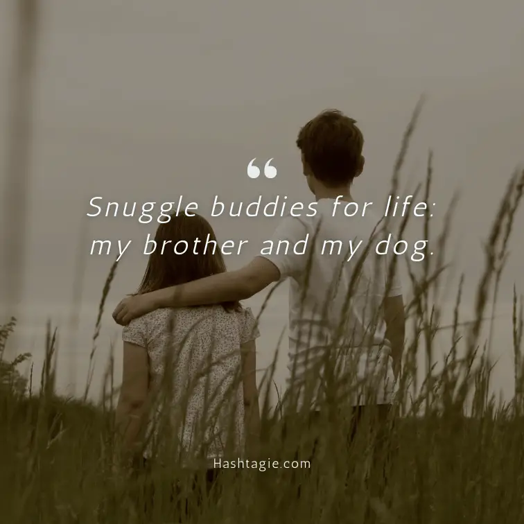 Instagram captions for brothers and dogs  example image