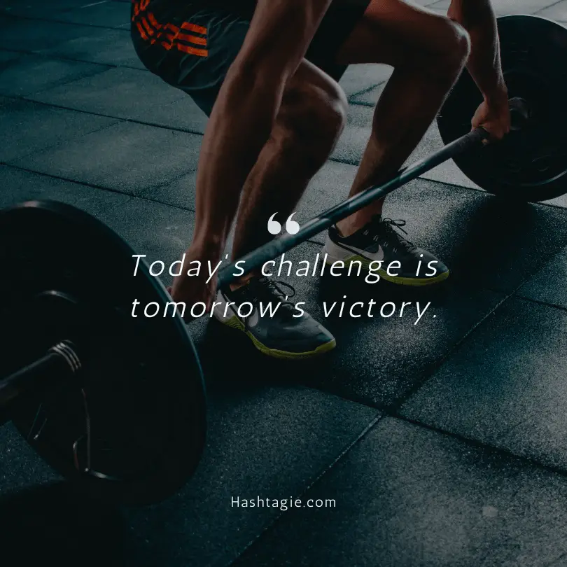 Instagram captions for fitness journey example image