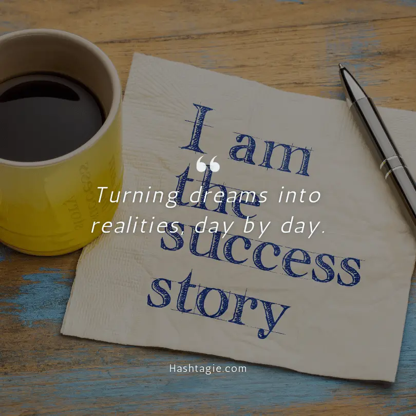 Instagram captions for life achievements example image