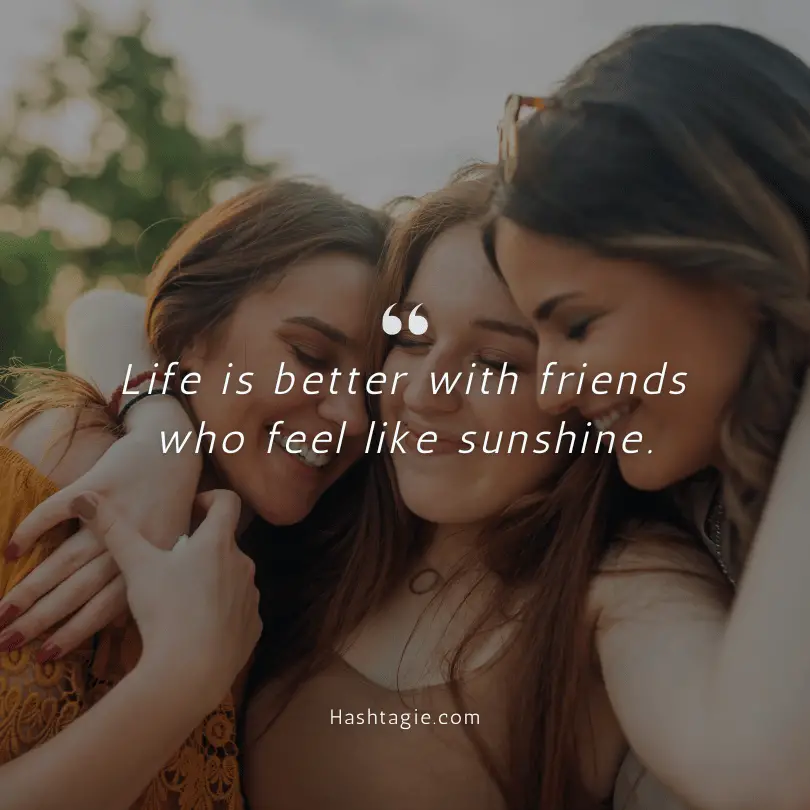 Instagram captions for posts about friends  example image