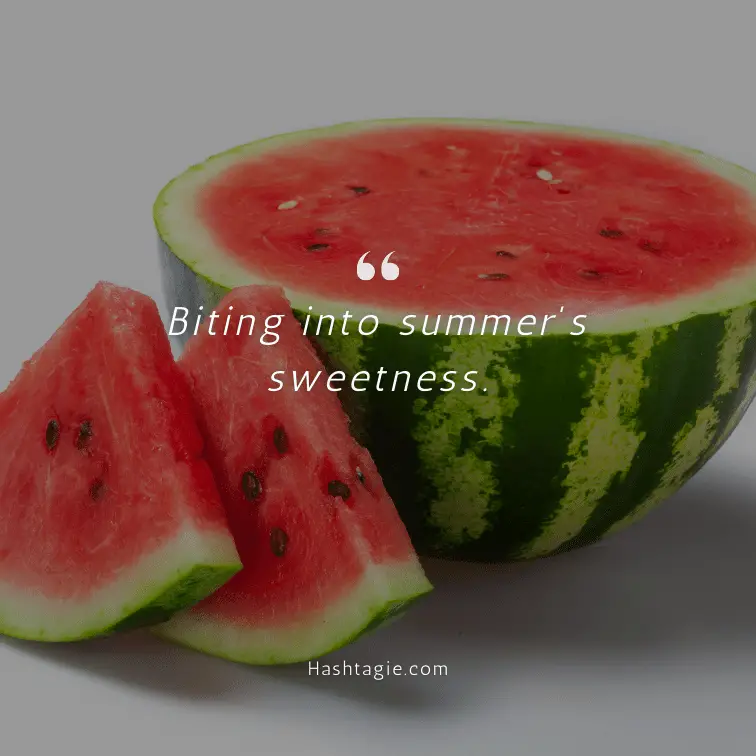 Juicy Watermelon Instagram Captions example image