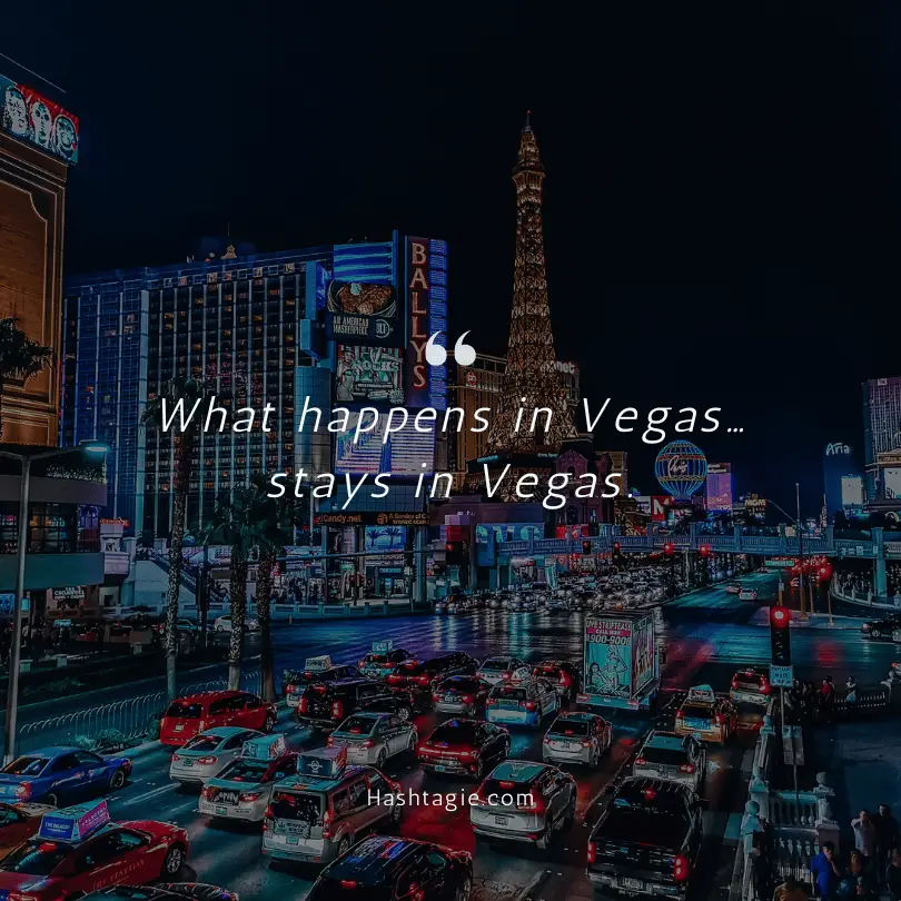 Las Vegas adventure captions example image