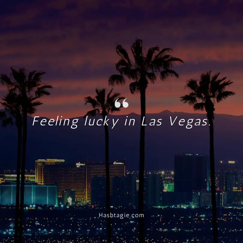 Las Vegas gambling captions example image