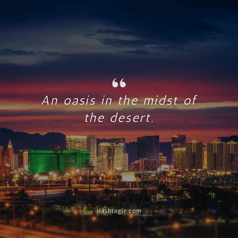 Las Vegas luxury captions example image