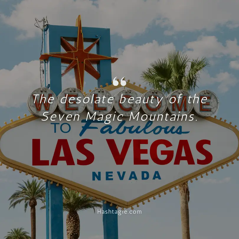 Las Vegas nature captions example image