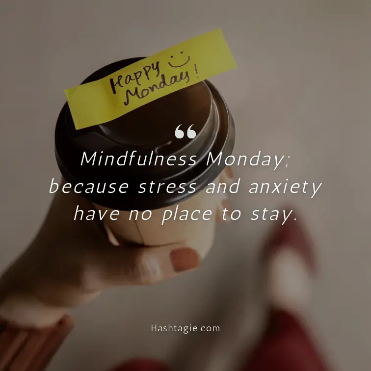 Mindfulness Monday Captions example image