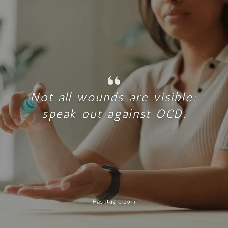 Obsessive Compulsive Disorder Awareness Captions example image