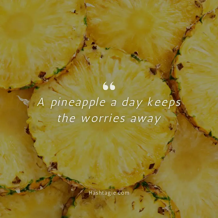 Pineapple captions for summer example image