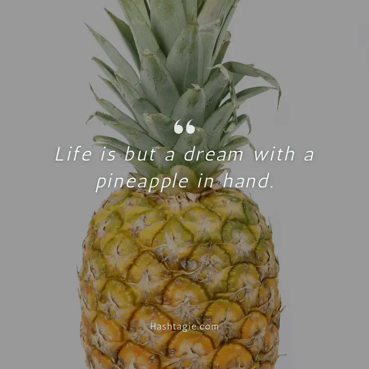 Pineapple love captions example image