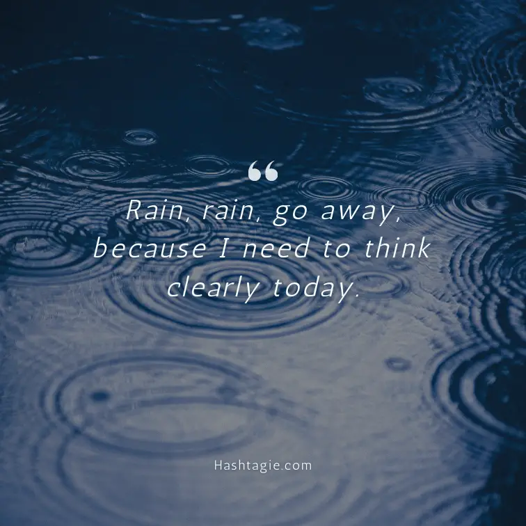 Rain Instagram captions for pensive mood example image