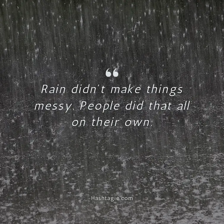 Rain Instagram captions for rainy evening mood example image