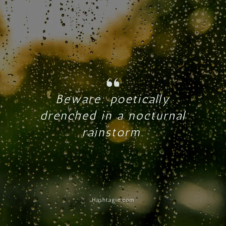 Rain Instagram captions for rainy night walks example image