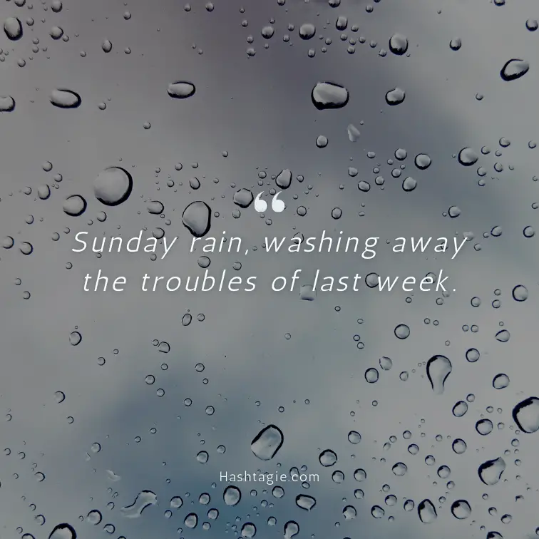 Rain Instagram captions for reflection example image