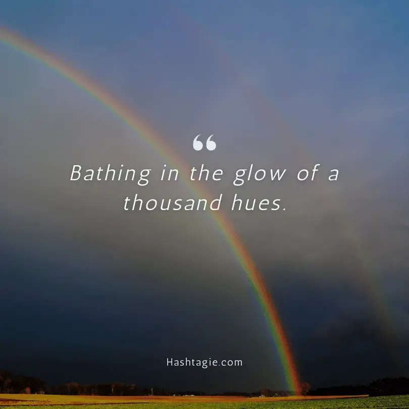 Rainbow captions for beauty  example image