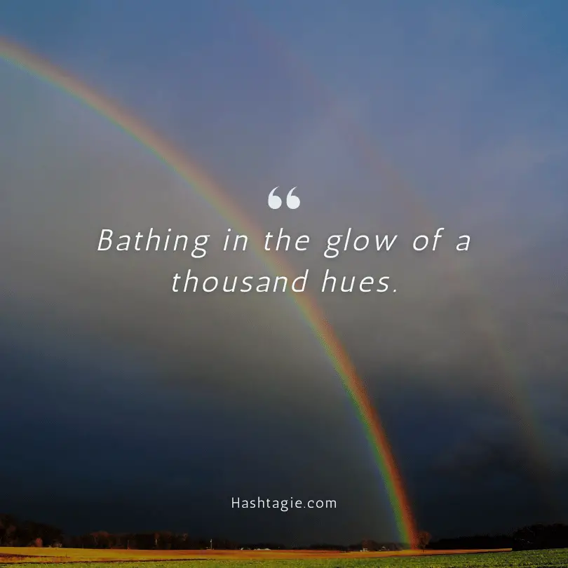Rainbow captions for beauty example image