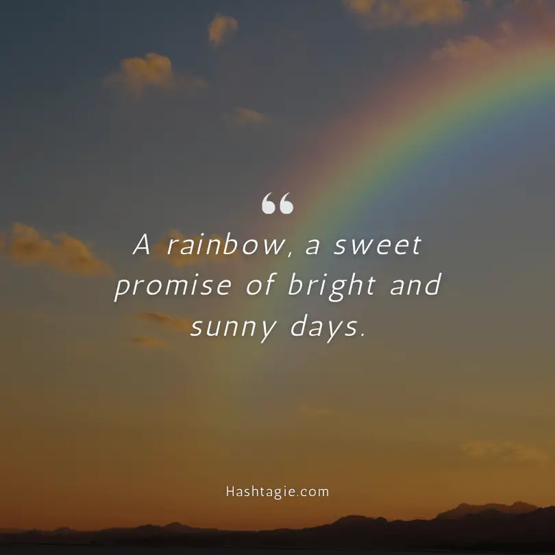 Rainbow captions for kids example image