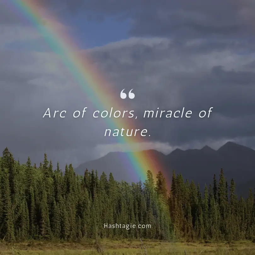 Rainbow captions for landscape example image