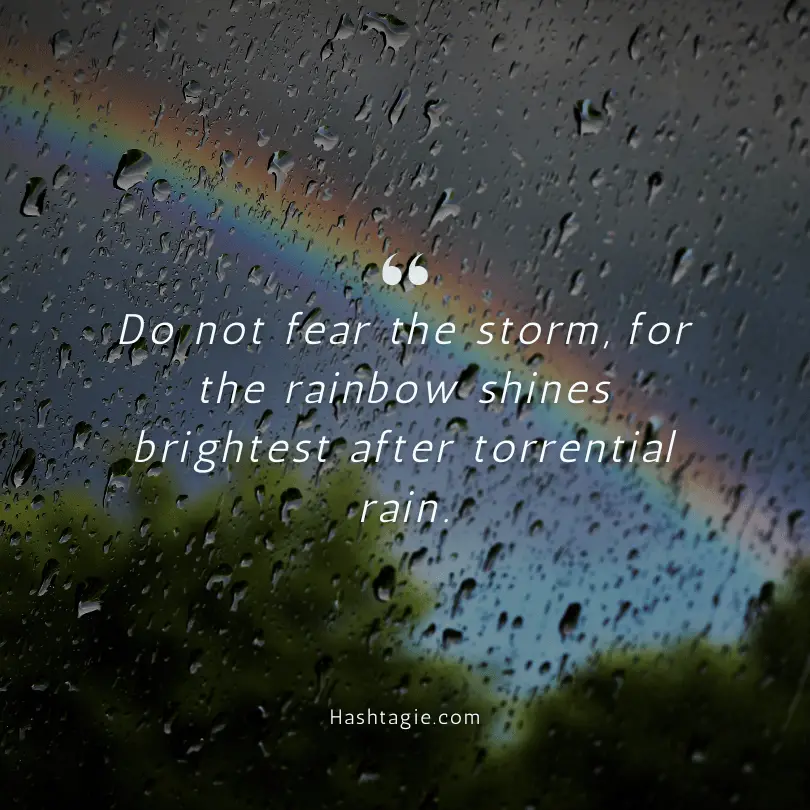 Rainbow captions for positivity  example image